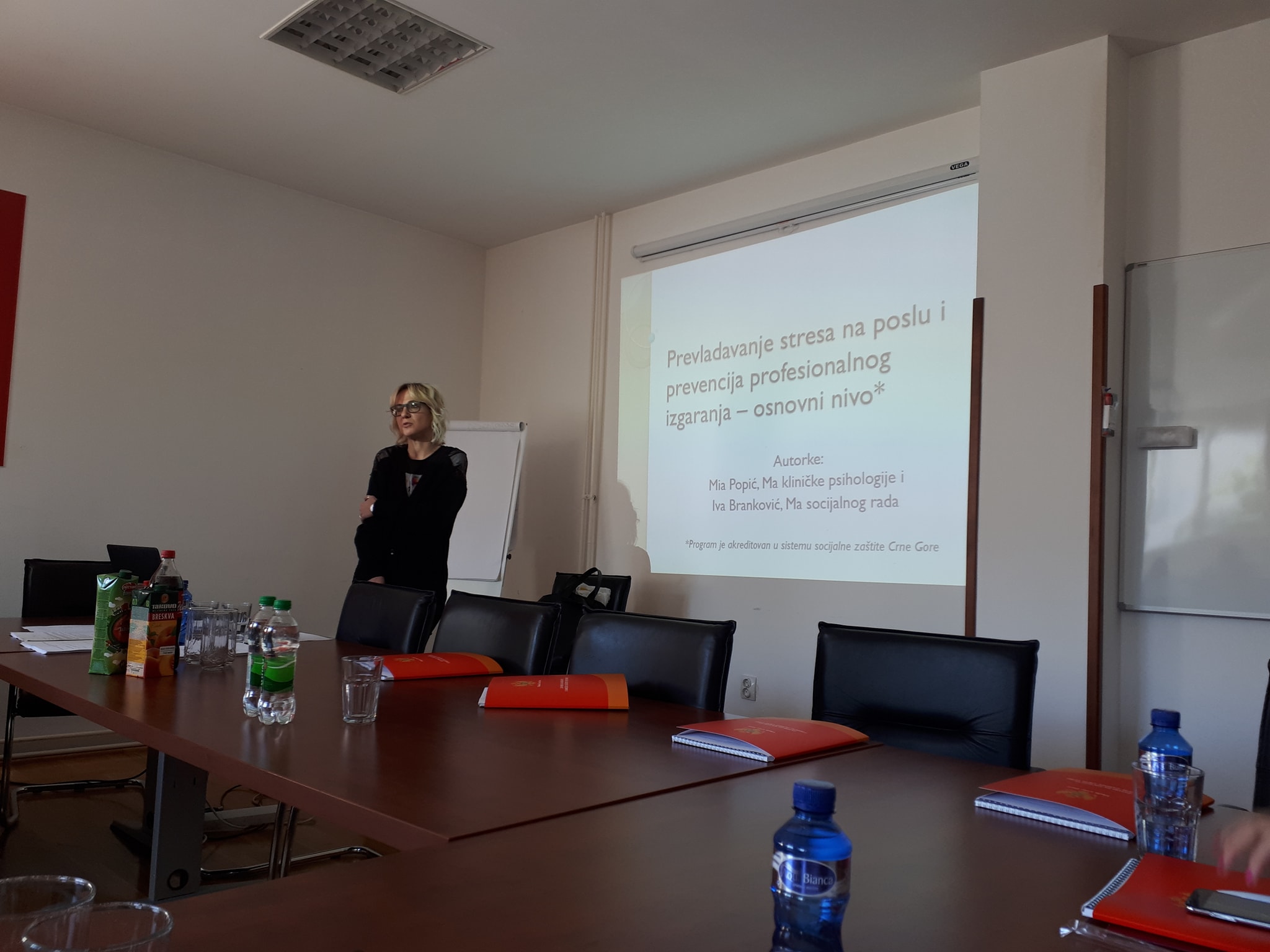 Zavod za socijalnu i dječju zaštitu je organizovao  jednodnevnu obuku „Prevladavanje stresa na poslu i prevencija profesionalnog izgaranja“. Obuka je održana u prostorijama Zavoda za socijalnu i dječju zaštitu 14.02.2019. godine, po programu koji  je akreditovan u Zavodu za socijalnu i dječju zaštitu. Autori i relizatori obuke su Iva Branković, master socijalnog rada i sistemski porodični terapeut i Mia Popić, REBT psihoterapeut i koučing psiholog. Obuka je organizovana na osnovu iskazanog interesovanja str