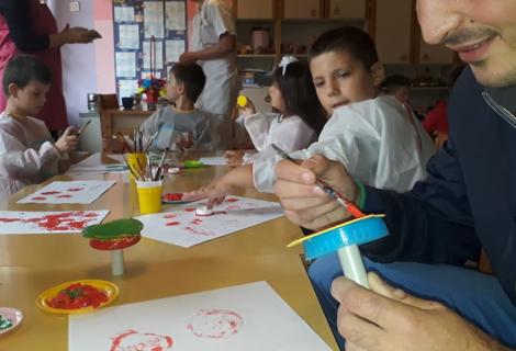 Korisnici usluga Dnevnog centra u posjeti drugarima